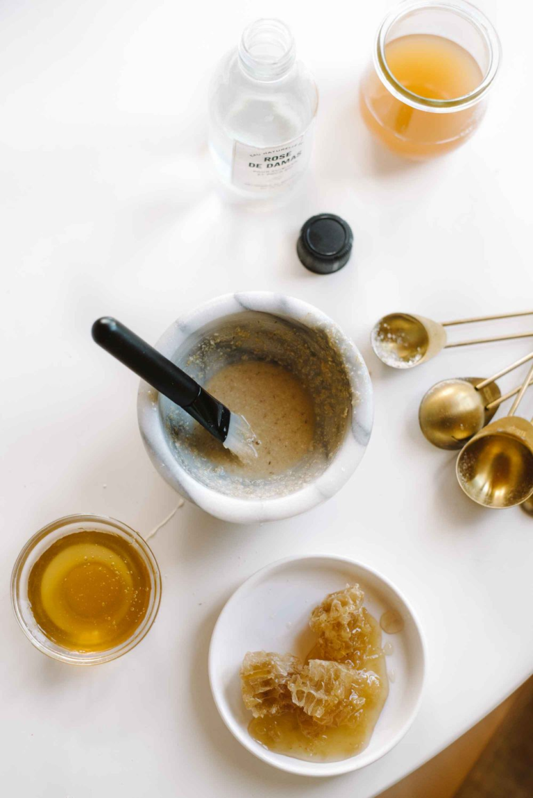 goat milk, oatmeal face mask